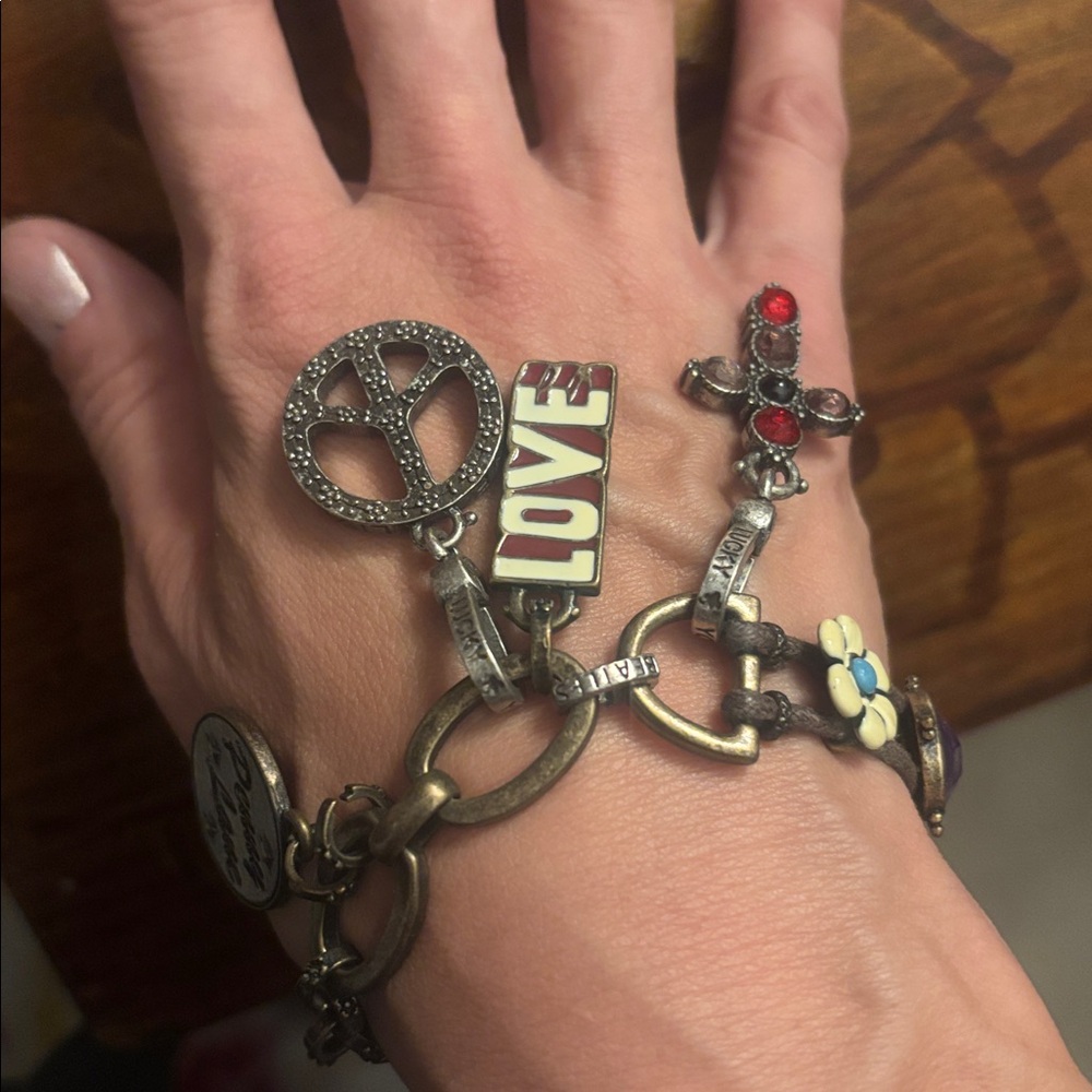 Penny Lane vintage Beatles unique Gold and Silver Bracelet  charm bracelet music